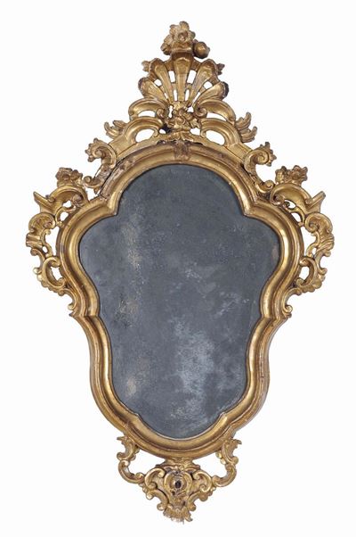 Ventolina in Legno Intagliato e Dorato, XVIII Secolo