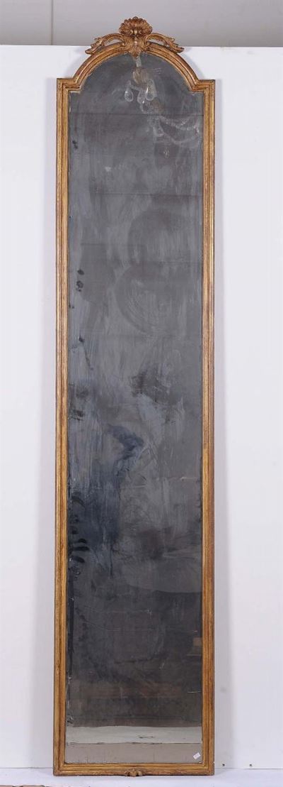 Specchiera in Legno Dorato, XIX Secolo