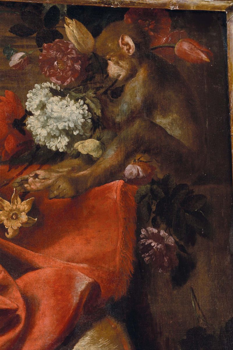 Anton Maria Vassallo (genova 1620 - Milano 1672)allegoria con Natura Morta