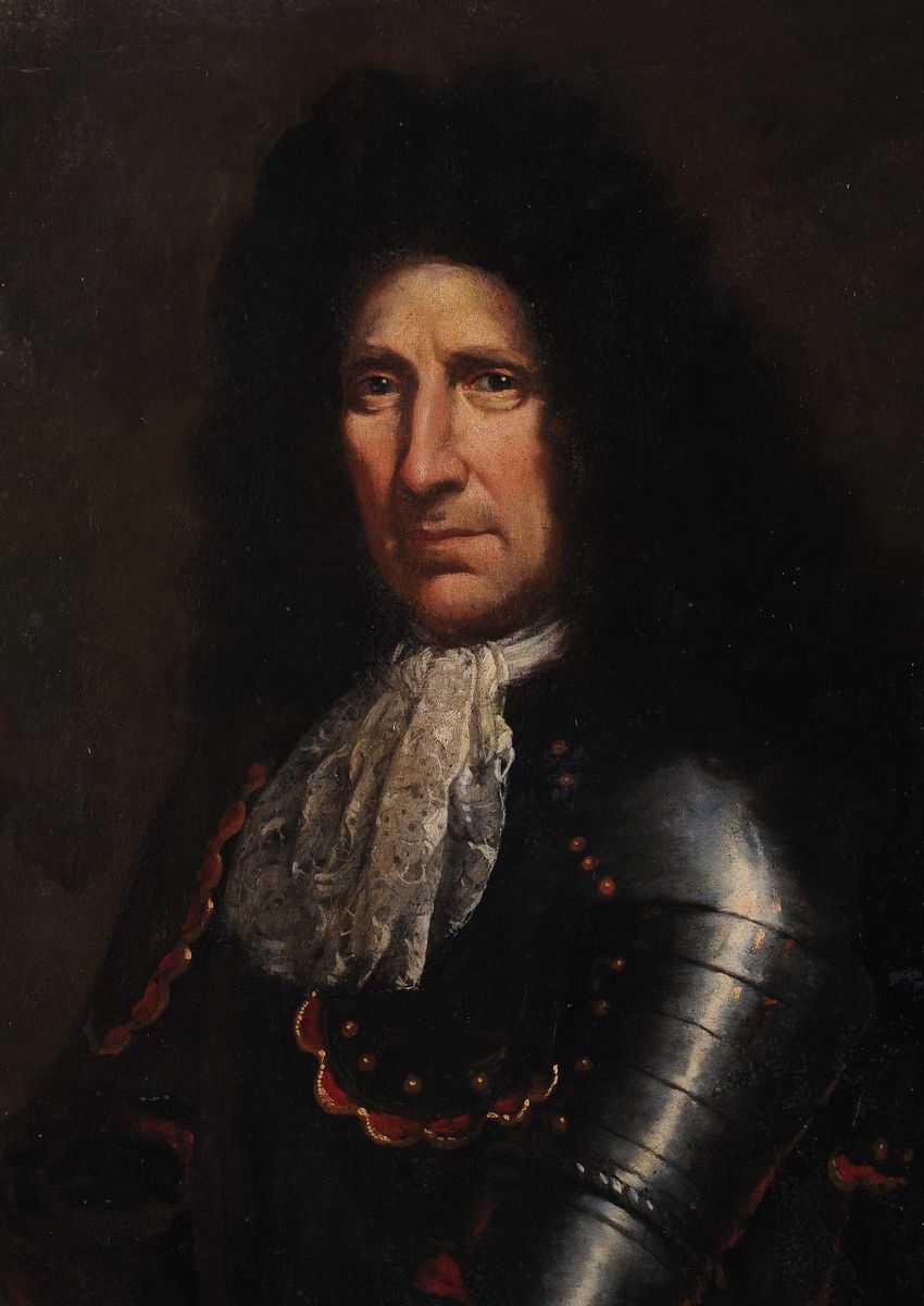 Giovanni Bernardo Carbone (genova 1616-1683)ritratto di Nobile Guerriero