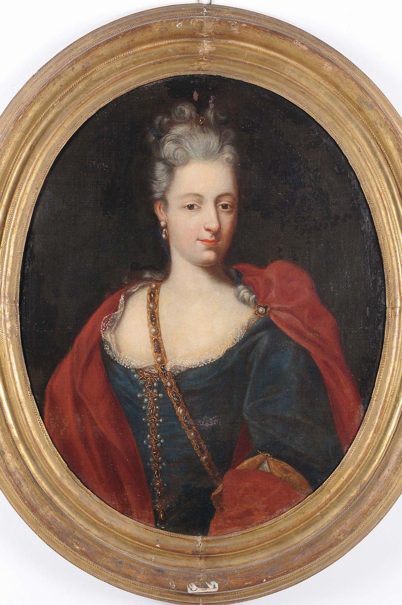 Scuola Genovese del XVIII secolo Ritratto femminile  - Auction Old Masters - Cambi Casa d'Aste