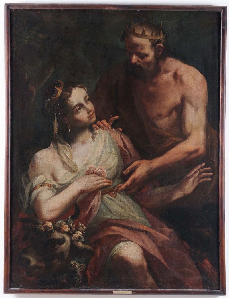 Sebastiano Ricci (1659-1734), attribuito a Giove ed Europa  - Asta Dipinti Antichi - Cambi Casa d'Aste