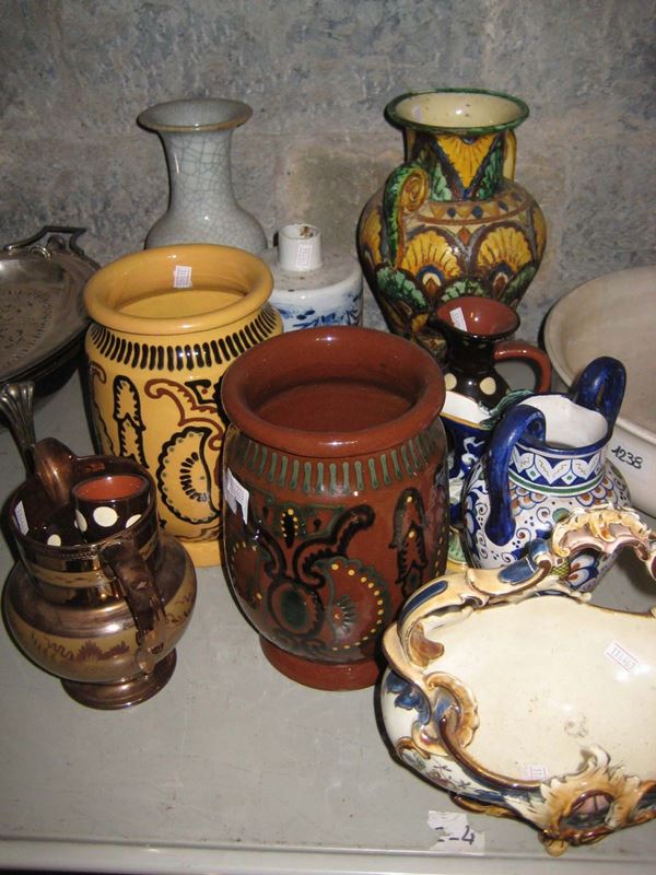 Lotto misto di ceramiche