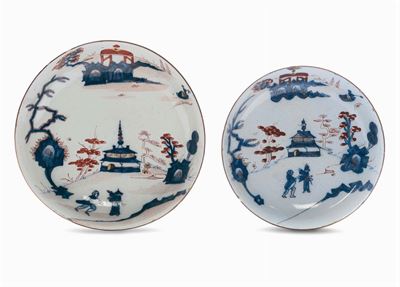 Due Ciotole in Maiolica con Decoro a Carabiniere, Milano XVIII Secolo