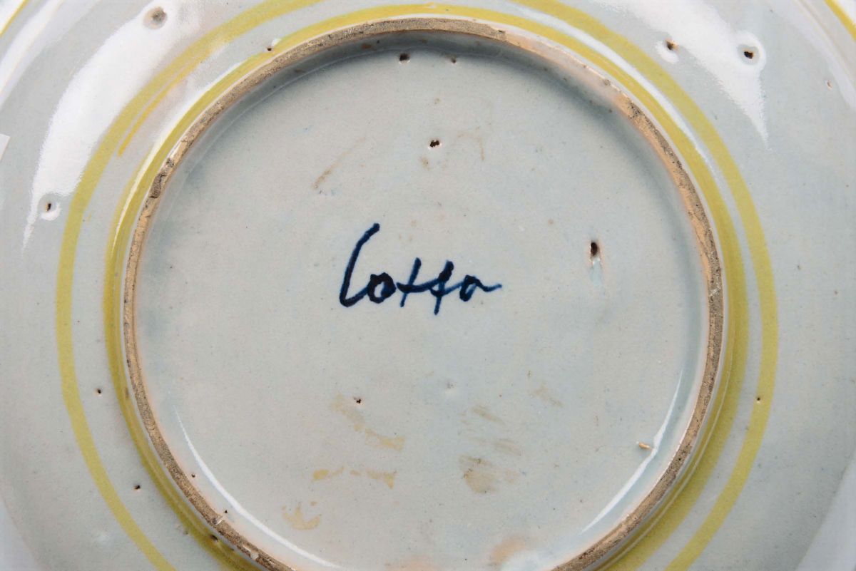 Ciotola in Maiolica a Decoro Istoriato, Bottega Urbinate XVI Secolo (imitazione XIX Secolo),