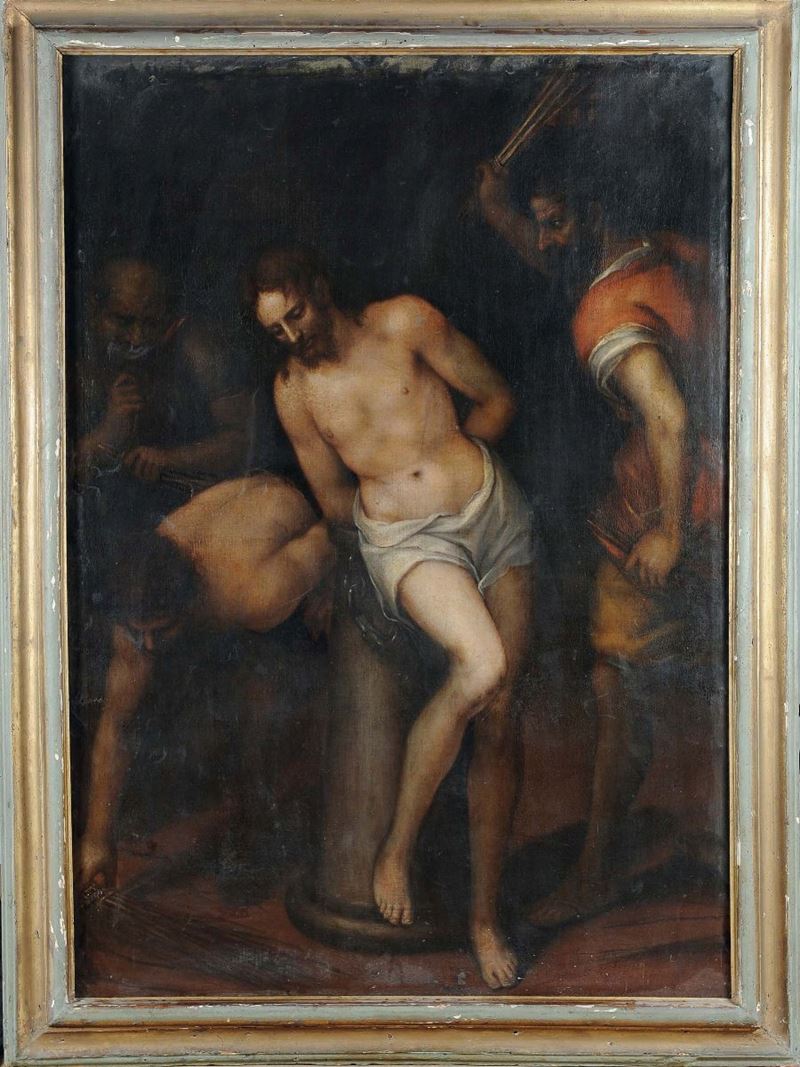 Cesare Corte (Genova 1550-1613) Cristo alla colonna  - Asta Dipinti Antichi - Cambi Casa d'Aste