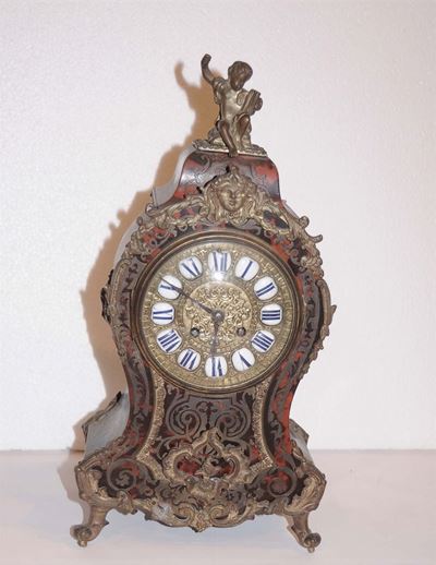 Orologio Tipo Boulle Lastronato in Tartaruga