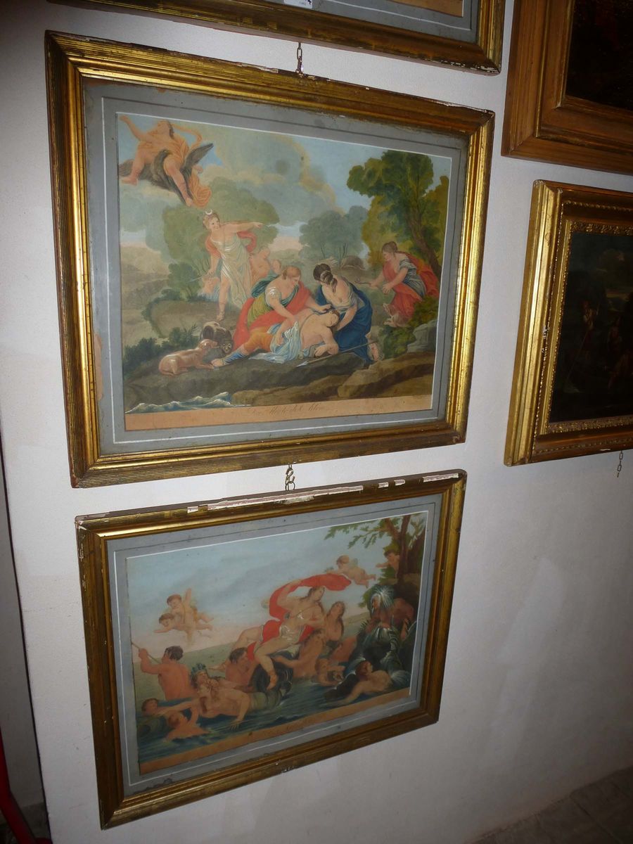 Lotto di Quattro Litografie, da Luca Giordano