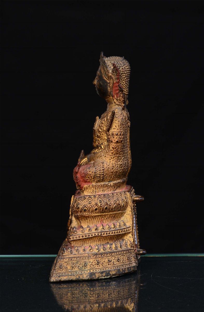 Figura di Budda in Bronzo, Tailandia XIX Secolo