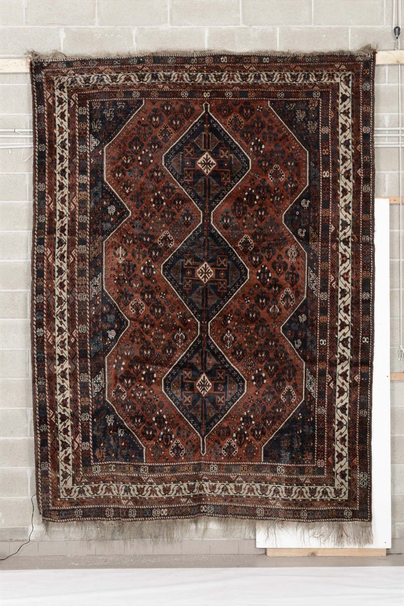 Tappeto sud Persia Shiraz, inizio XX secolo  - Auction Time Auction 10-2014 - Cambi Casa d'Aste