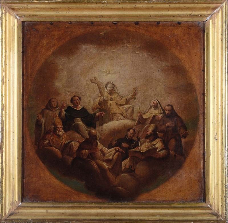 Anonimo dell'inizio del XIX secolo Scena religiosa  - Auction 19th and 20th Century Paintings - Cambi Casa d'Aste
