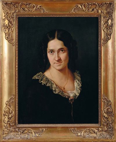 Francesco Hayez (venezia 1791 - Milano 1882)ritratto della Cantante Matilde Juva Branca