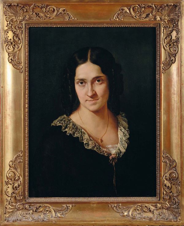 Francesco Hayez (Venezia 1791 - Milano 1882) Ritratto della cantante Matilde Juva Branca