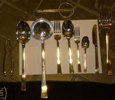 Servizio di Posate da 12 in Metallo Argentato Christofle
