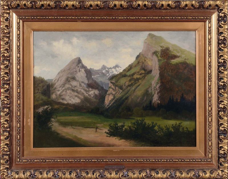 Ernesto Rayper (1840-1873) Giogaie alpine  - Asta Dipinti del XIX e XX secolo - Cambi Casa d'Aste