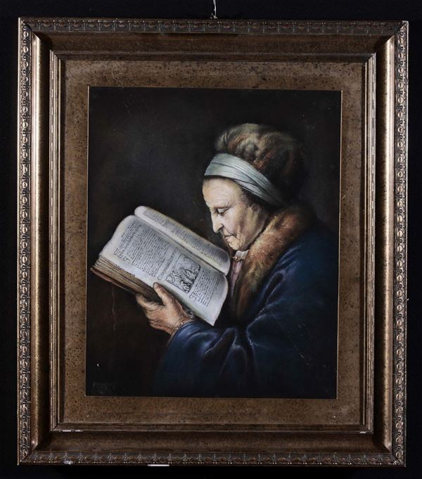 Anonimo del XIX secolo Donna che legge