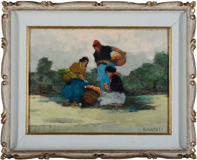 Renato Natali (1883-1979) Le Gabbrigiane  - Auction 19th and 20th Century Paintings - Cambi Casa d'Aste