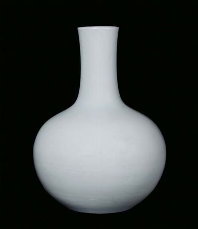 Grande Vaso in Porcellana Bianca, Cina, Dinastia Qing, Seconda Metà del XIX Secolo