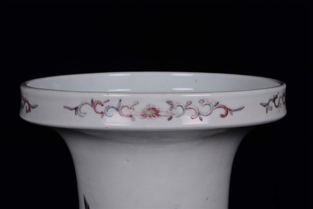 Vaso in Porcellana Famiglia Rosa, Cina, Dinastia Qing, XIX Secolo