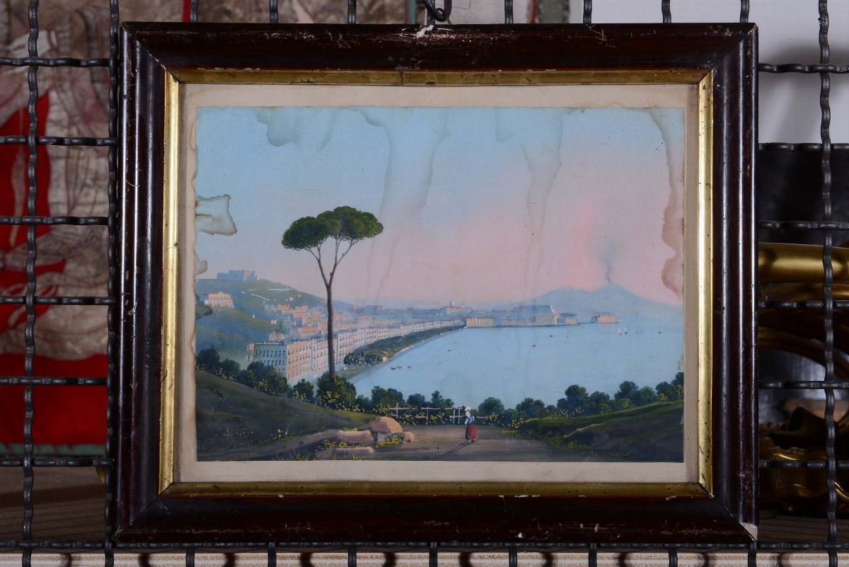 Anonimo del XIX Secoloveduta di Napoli Veduta di Sorrento