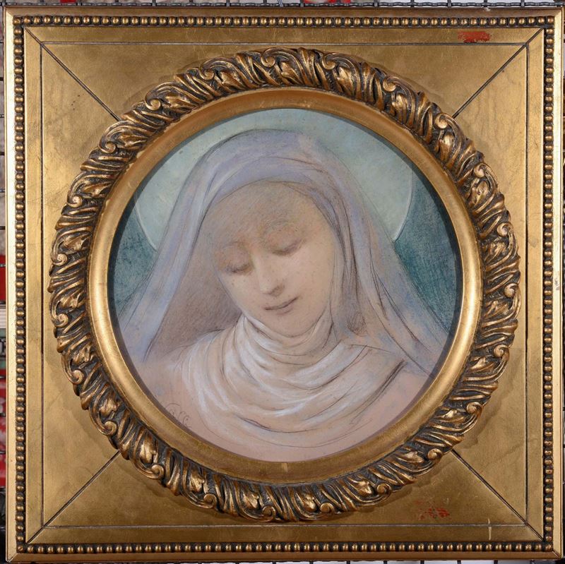 Augusto Valli (1867-1945) Madonna  - Asta Dipinti del XIX e XX secolo - Cambi Casa d'Aste