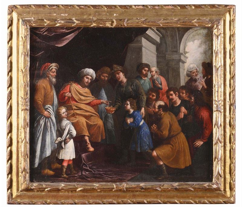Giovanni Battista Casoni (Lerici 1610 - Genova 1686) Giuseppe e i suoi fratelli  - Asta Dipinti Antichi - Cambi Casa d'Aste