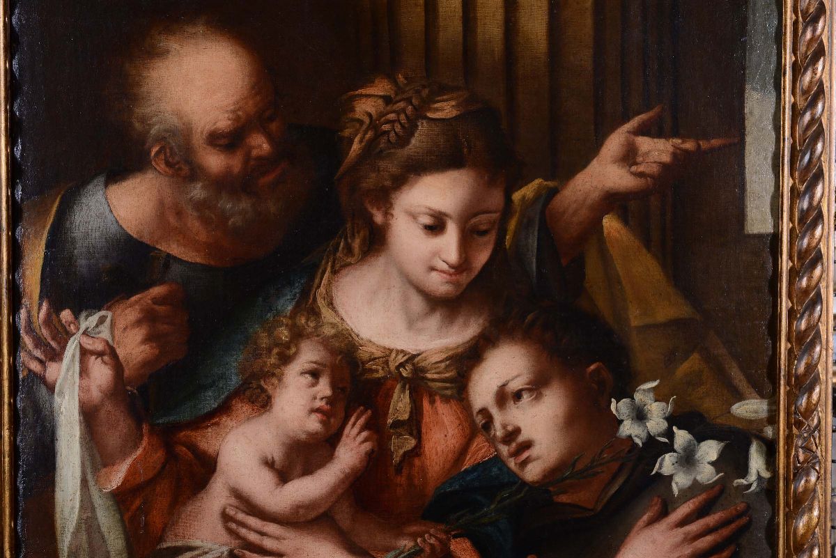 Scuola Bolognese del XVIII Secolosacra Famiglia con Santo Domenicano