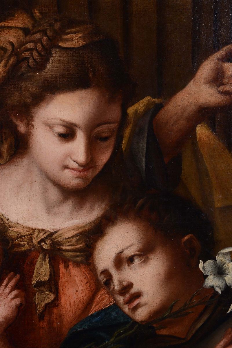 Scuola Bolognese del XVIII Secolosacra Famiglia con Santo Domenicano