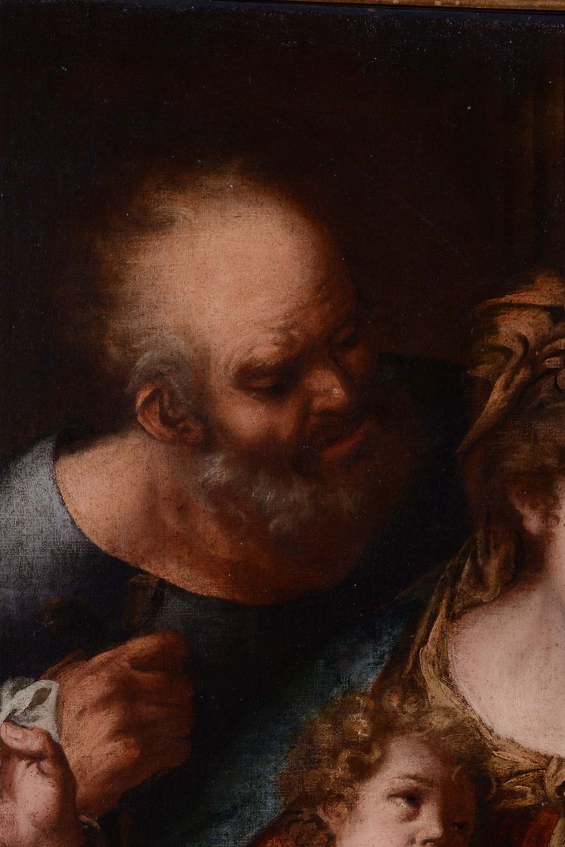 Scuola Bolognese del XVIII Secolosacra Famiglia con Santo Domenicano