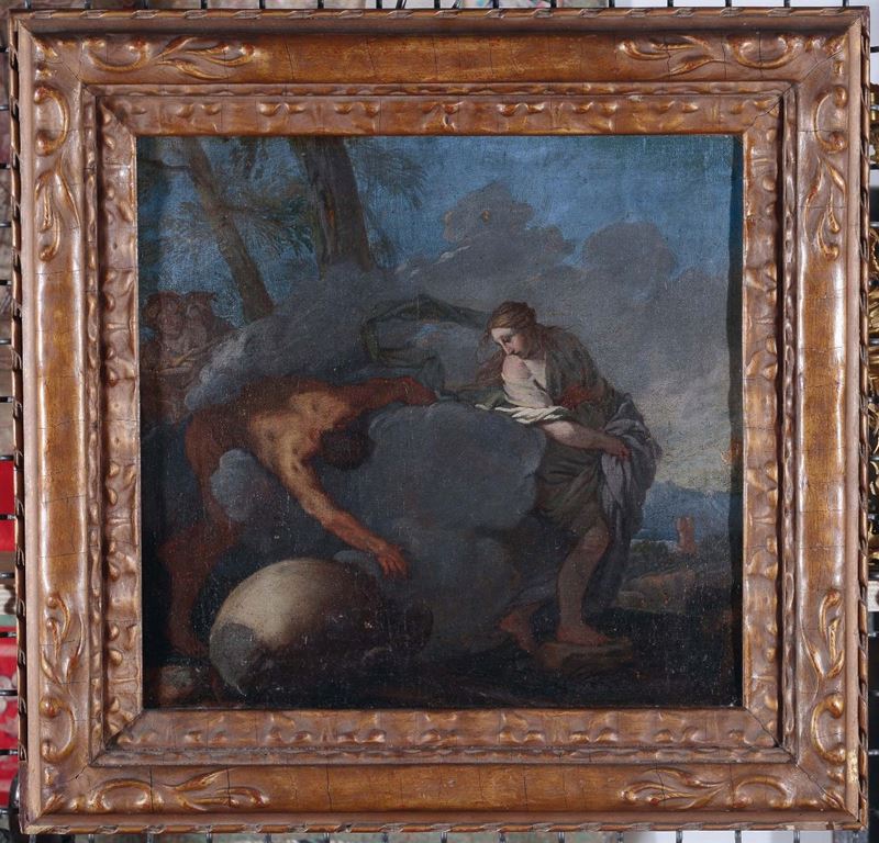 Giulio Carpioni (Venezia 1611 - Vicenza 1674) Il vaso di Pandora  - Asta Dipinti Antichi - Cambi Casa d'Aste