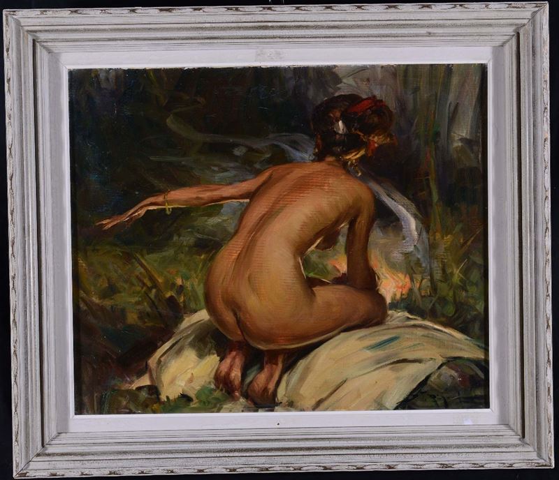 Anonimo del XIX secolo Nudo femminile  - Asta Asta OnLine 4-2013 - Cambi Casa d'Aste