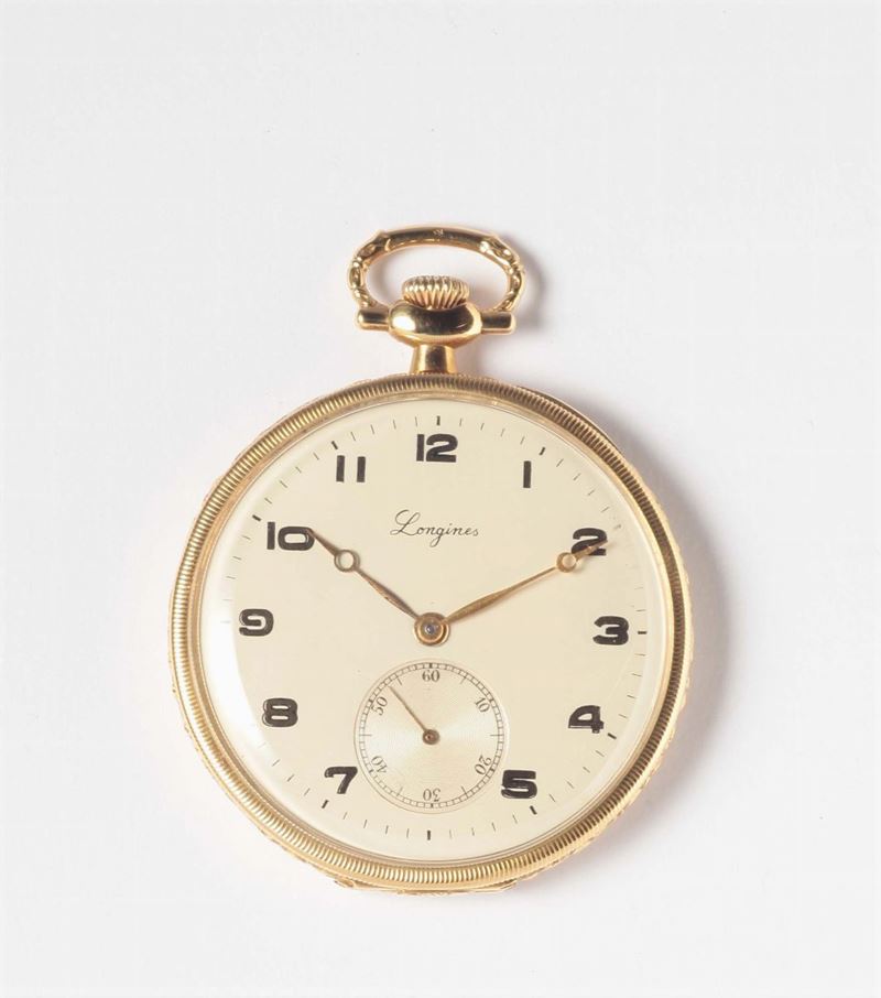 Longines anni '20, orologio da tasca  - Asta Argenti e Gioielli Antichi e Contemporanei - Cambi Casa d'Aste