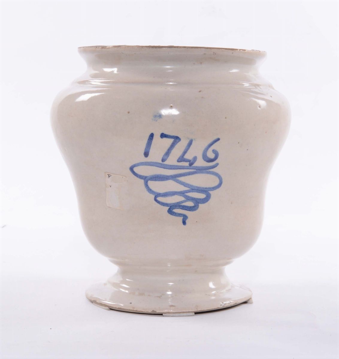 Vaso in Maiolica a Decoro Policromo, Napoli, Angelo del Vecchio 1746