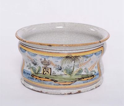 Vaso in Maiolica, Cerreto o Pesco Lanciano XVIII Secolo