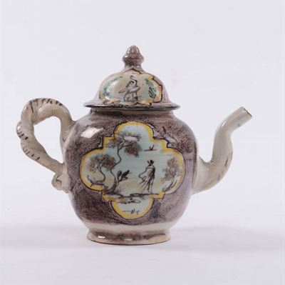 Teiera in Maiolica, Savona XVIII Secolo