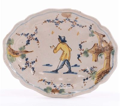 Piatto Ovale in Maiolica, XVIII Secolo