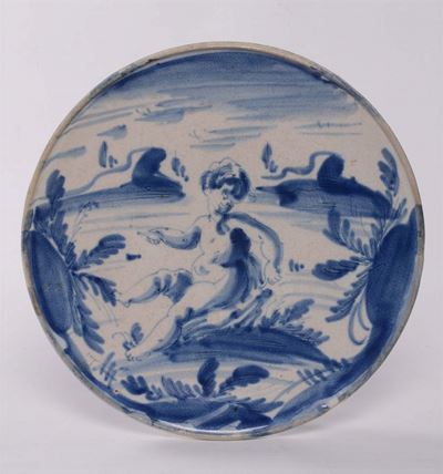 Sottocoppa di Maiolica, Savona XVIII Secolo