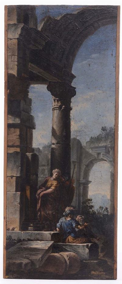 Scuola del XVIII Secolopaesaggio con Rovine