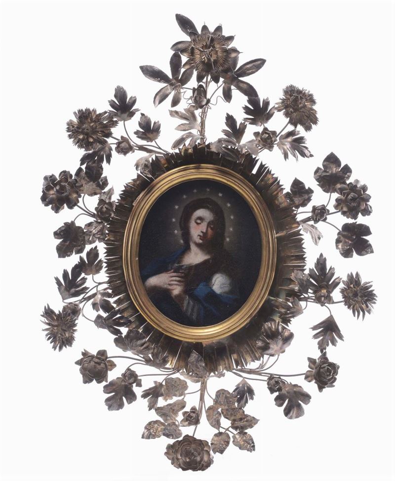 Pittore Napoletano del XVII secolo Madonna  - Asta Dipinti Antichi - Cambi Casa d'Aste