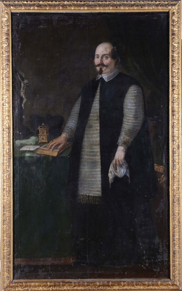 Ottavio Leoni (Roma 1578-1630) Ritratto  - Asta Dipinti Antichi - Cambi Casa d'Aste