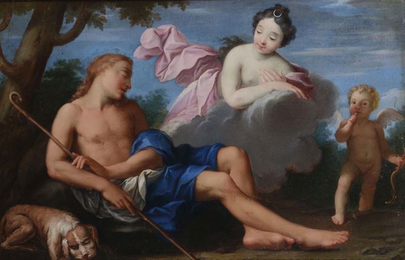 Ignazio Stern (Mauerkircken 1679 - Roma 1748) Diana ed Endimione  - Auction Old Masters - Cambi Casa d'Aste