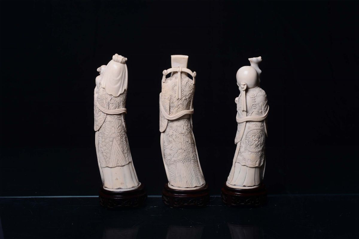Tre Saggi in Avorio, Cina, Dinastia Qing, XX Secolo