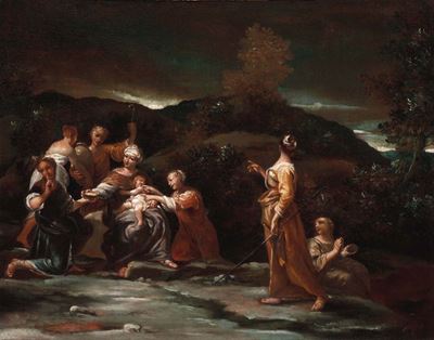 Giuseppe Maria Crespi (bologna 1665-1747)giove Allevato dalle Ninfe