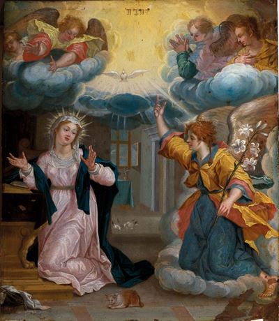 Pieter De Witte, Detto Pietro Candido (bruges 1548 - Monaco 1628)annunciazione