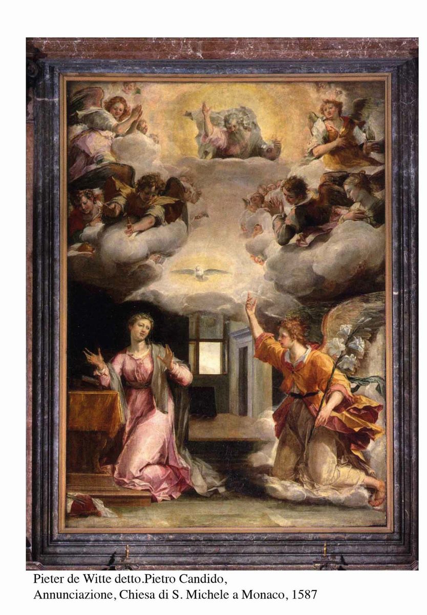 Pieter De Witte, Detto Pietro Candido (bruges 1548 - Monaco 1628)annunciazione
