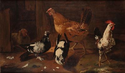 Giovanni Agostino Cassana (genova 1658-1720)galline
