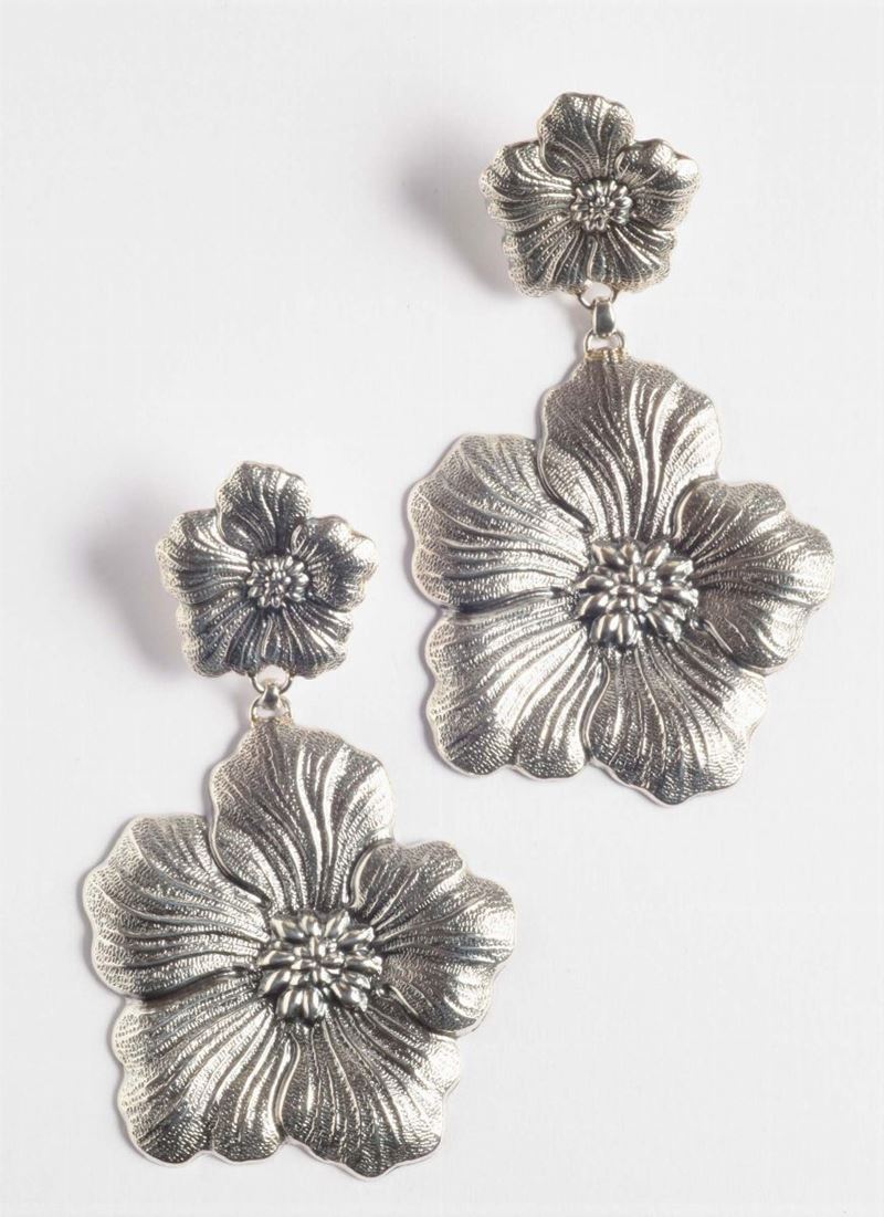 A pair of sterling 925 earrings. Signed Gianmaria Buccellati  - Auction Silver, Ancient and Contemporary Jewels - Cambi Casa d'Aste