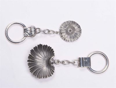 Lotto Composto da Due Portachiavi Diversi. Sterling 925, Gianmaria Buccellati