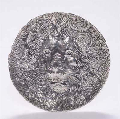 Piatto in Sterling 925 a Forma di Leone. Gianmaria Buccellati