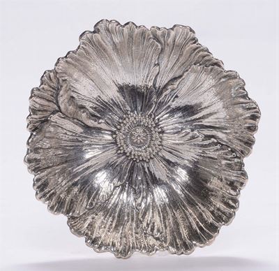 Piatto in Sterling 925 a Guisa di Papavero. Gianmaria Buccellati